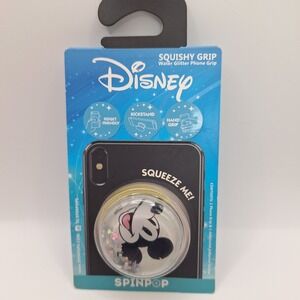 Spinpop Disney Mickey Mouse Squishy Hand Grip Water Glitter Kickstand Fidget